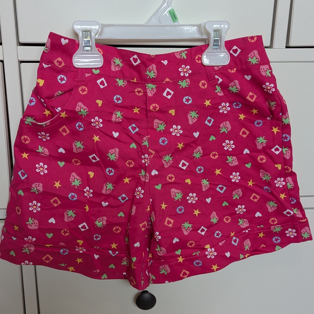Stylish Pink Patterned Women's Shorts